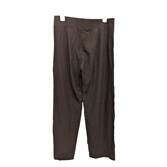 $168 Eileen Fisher Packable Crepe Stretch Pull On Wide Leg Pants Medium - Picture 4 of 9